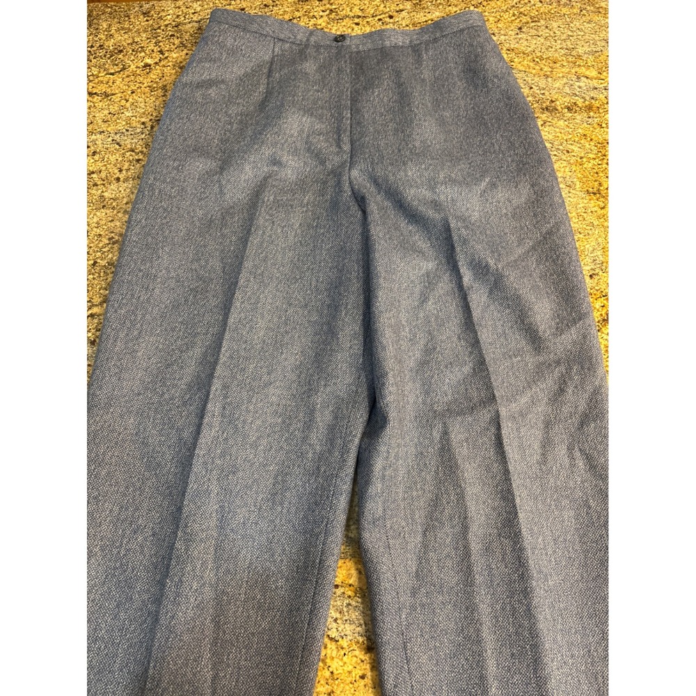 Talbots Womens Blue 100% Wool 3 Button Blazer and Pant Suit Set 14 Professional - Picture 9 of 15